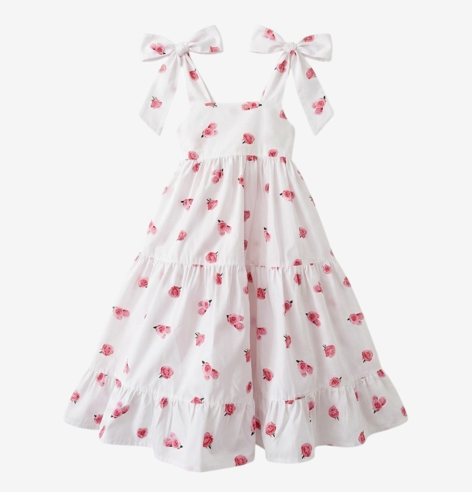 Roses dress with bow
