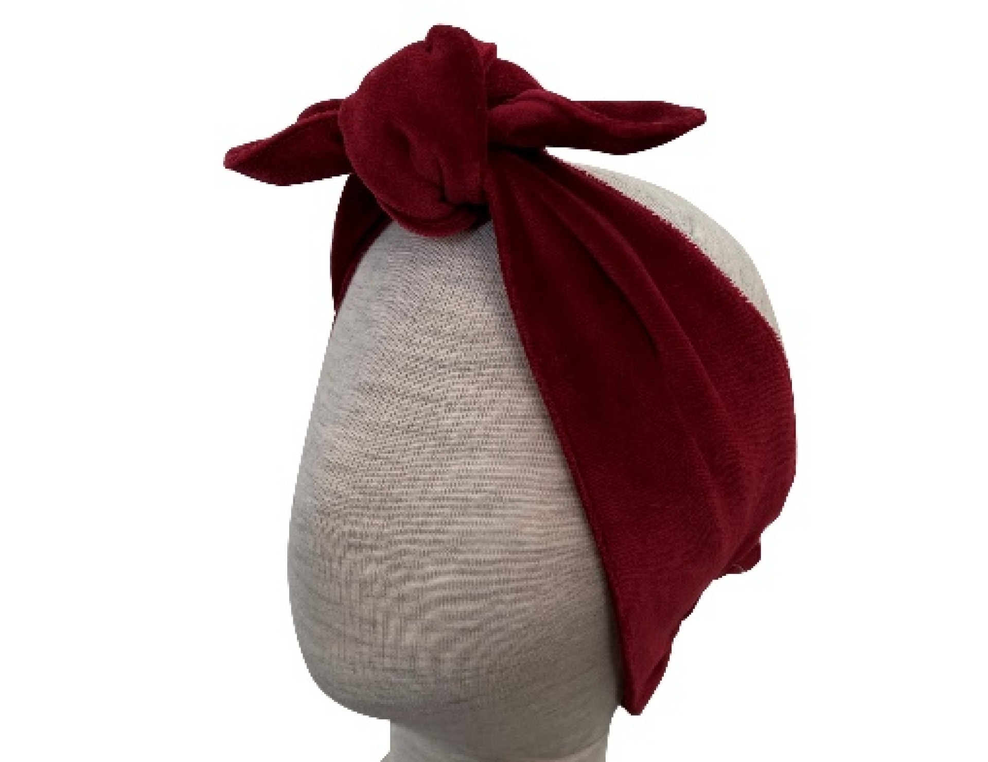 Bordeaux velvet hairband