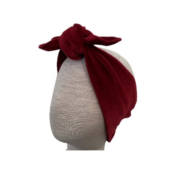 Bordeaux velvet hairband