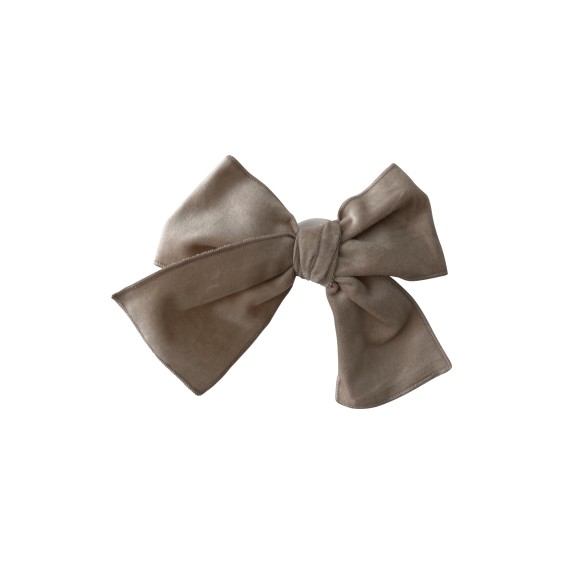 Noeud a cheveuax velours beige Noeud a cheveuax velours beige