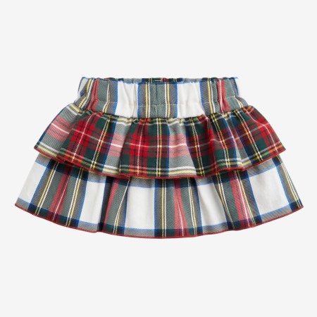 Red plaid frill skirt Red plaid frill skirt