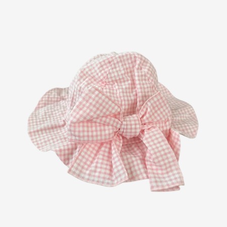 Pink vichy sun hat Pink vichy sun hat