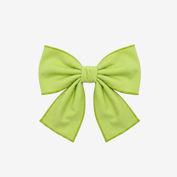Green hair bow