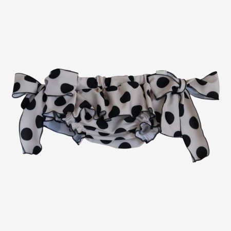 Black polka dot lycra panties Black polka dot lycra panties