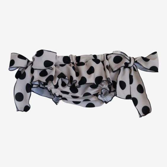Black polka dot lycra panties