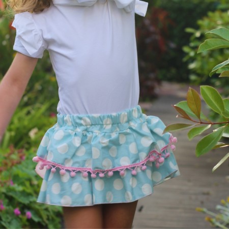 Blue with polka dots skort Blue with polka dots skort