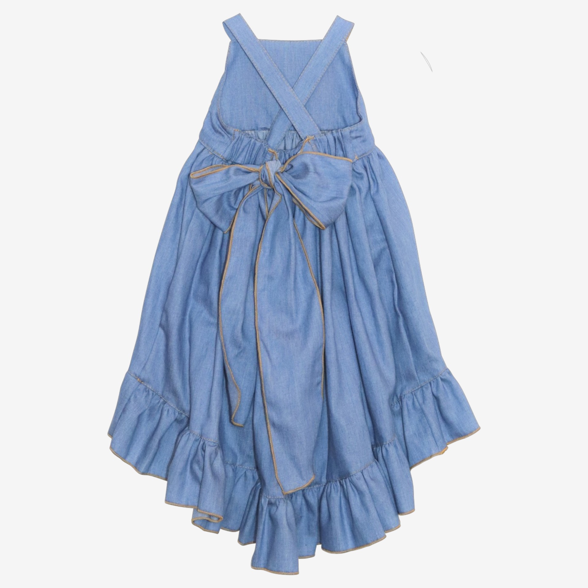 Asymmetrical denim dress