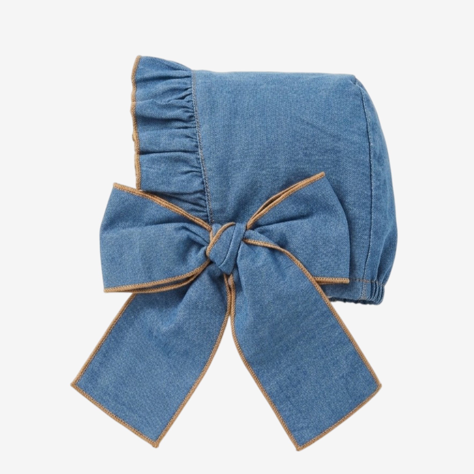 Blue denim bonnet