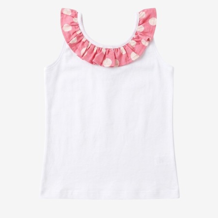 Coral dots Back bow T-shirt Coral dots Back bow T-shirt