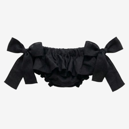 Black Linen Bloomer