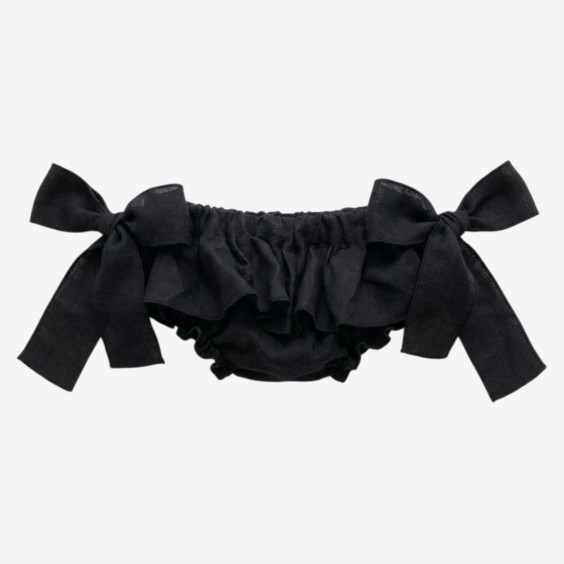 Black Linen Bloomer