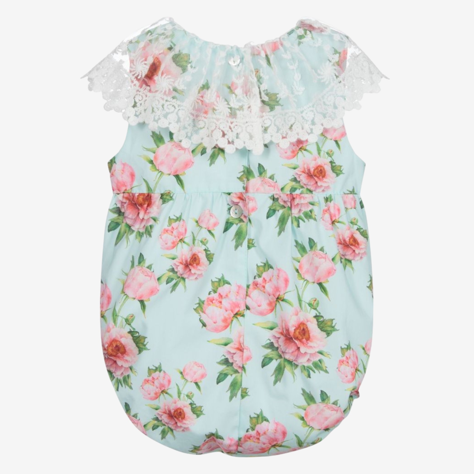 Menthe duveteuse avec des pivoines roses