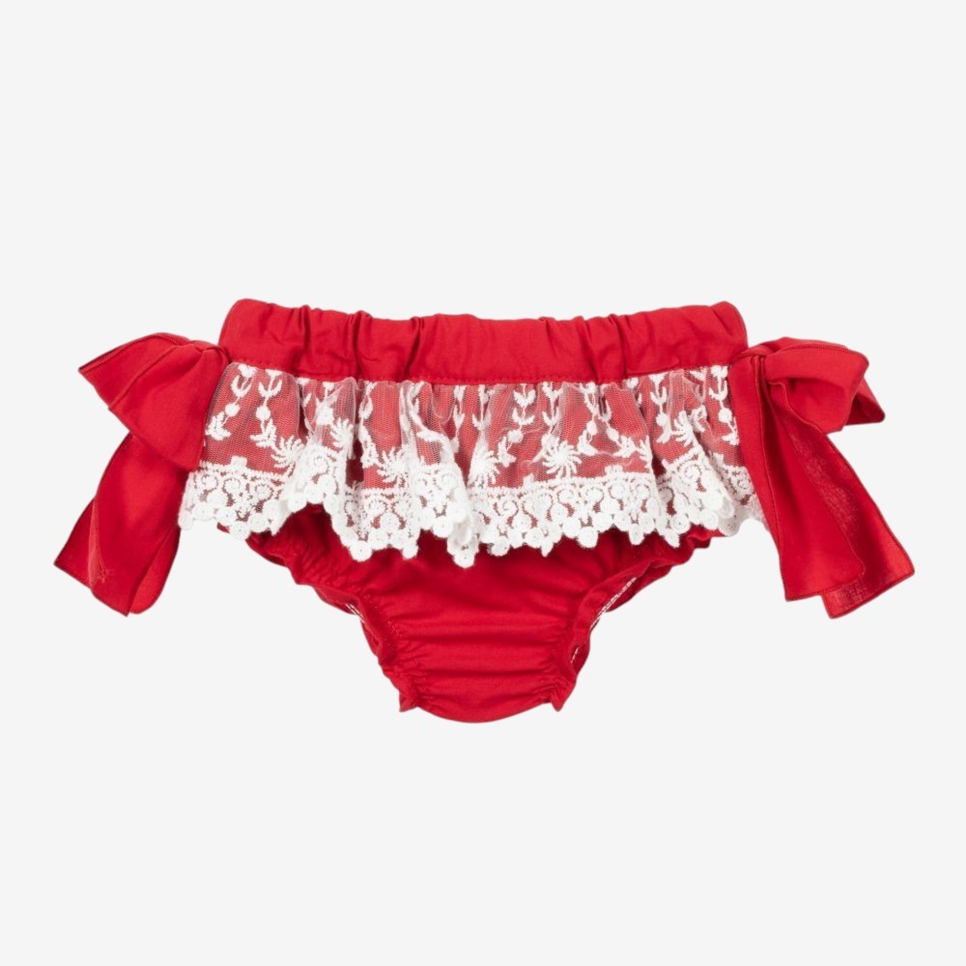Tapa Fraldas vermelho com tule