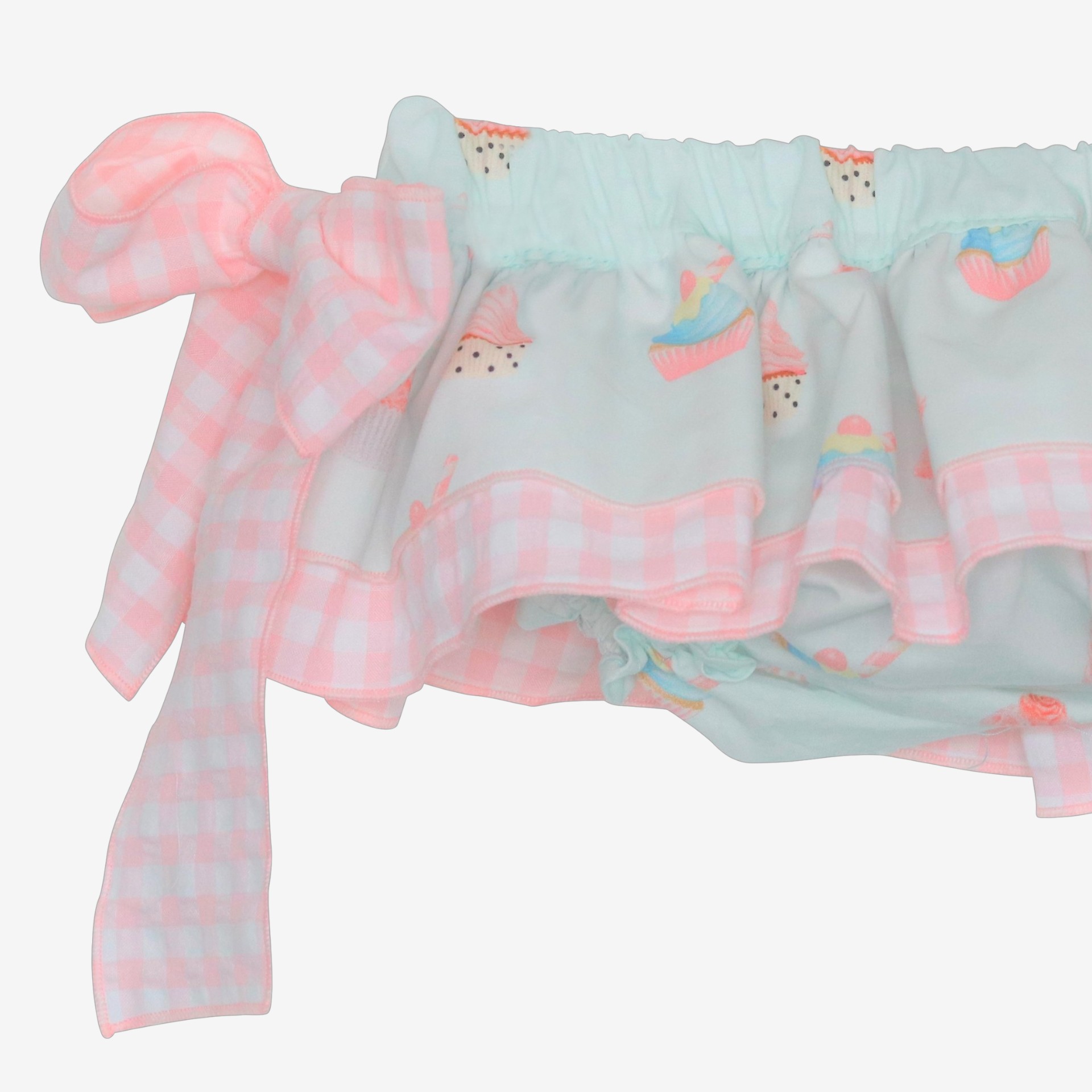 Cupcake bloomer with two ruffles