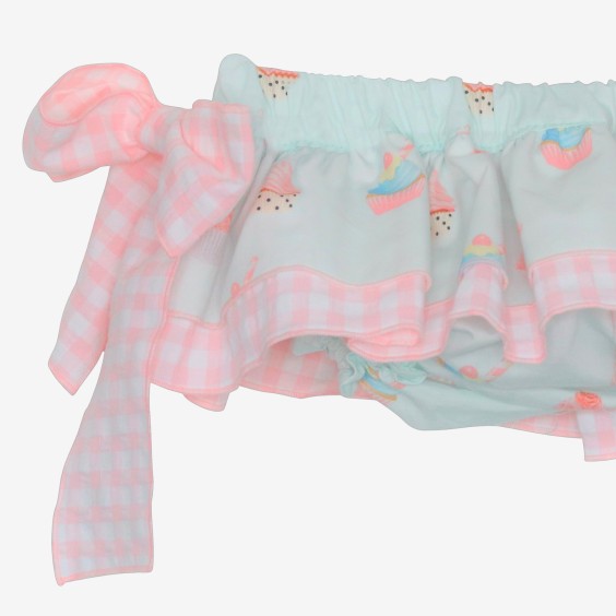 Cupcake bloomer with two ruffles