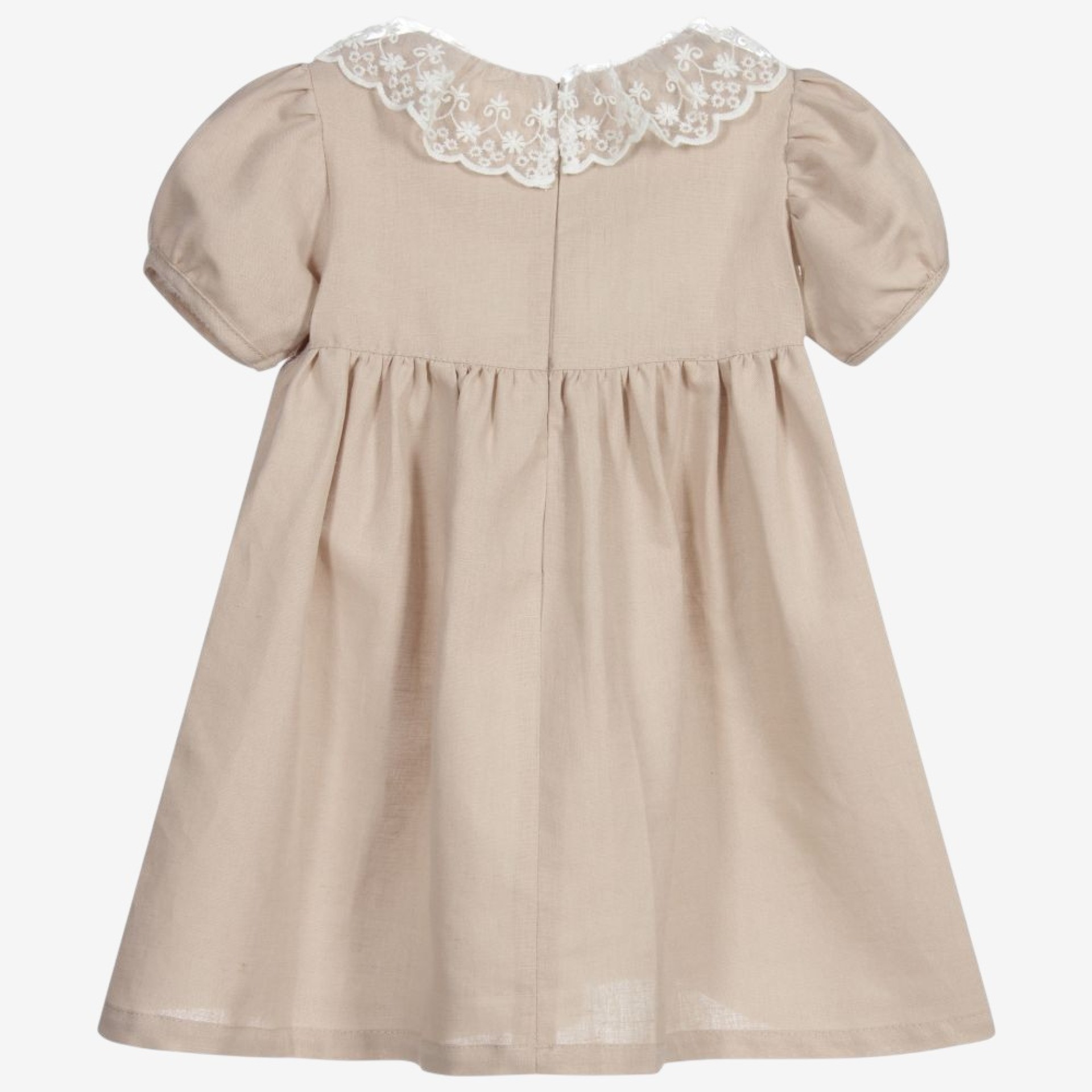 Robe en lin beige