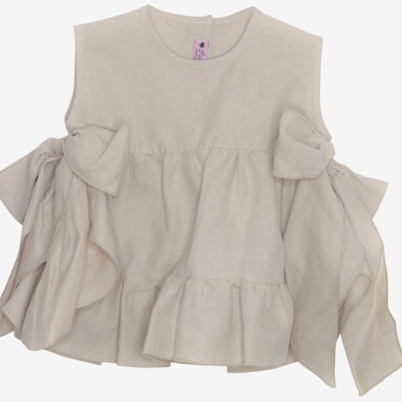 Beige linen tunic