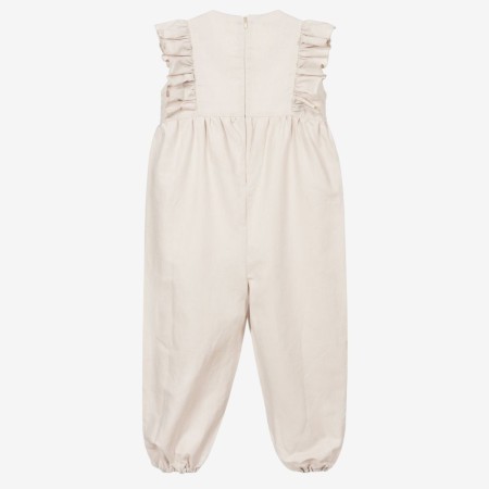 Beige linen jumpsuit