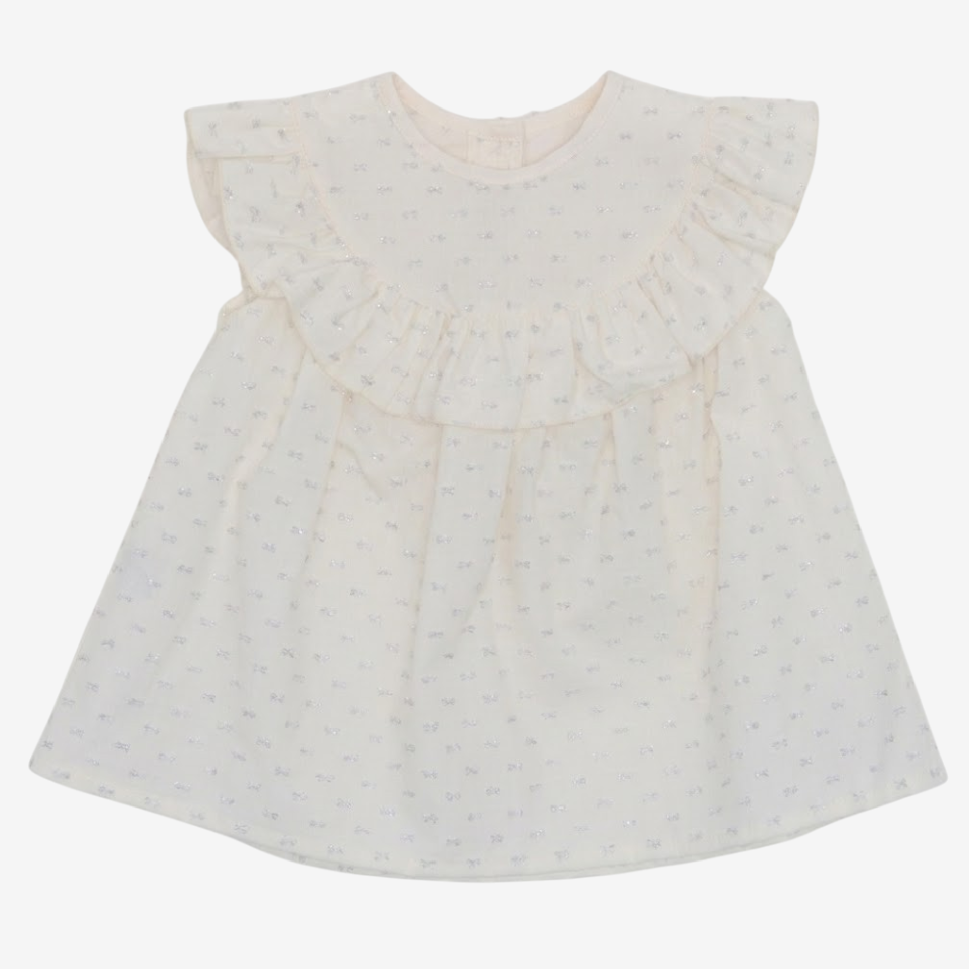 Silver plumeti tunic with frill