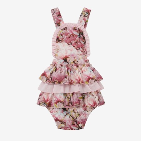 Magnolias romper with frills