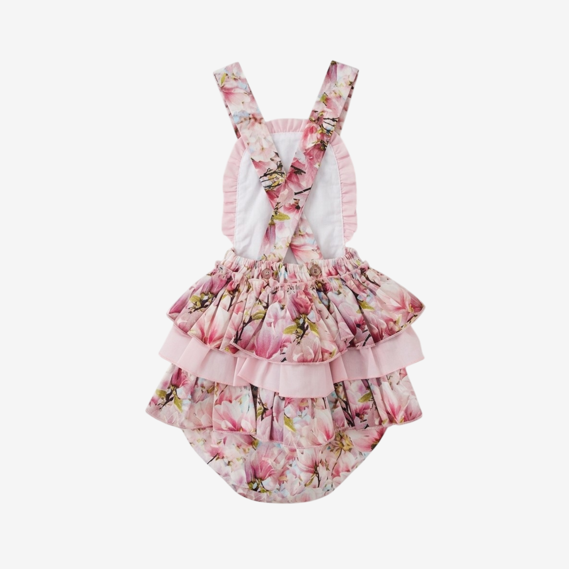 Magnolias romper with frills