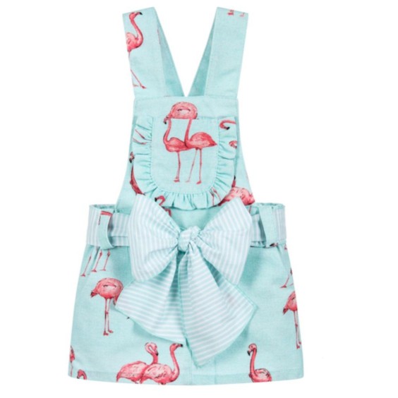 Flamingos skirt with straps