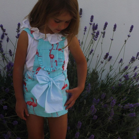Flamingos skirt with straps