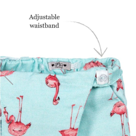 Flamingos skirt with straps