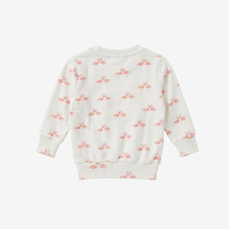 Ivory Sweat with flamingos Ivory Sweat with flamingos