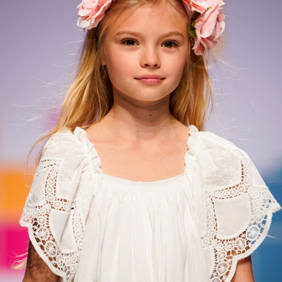 White embroidered dress
