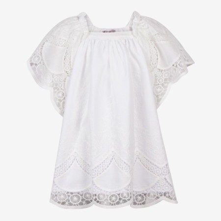 White embroidered dress