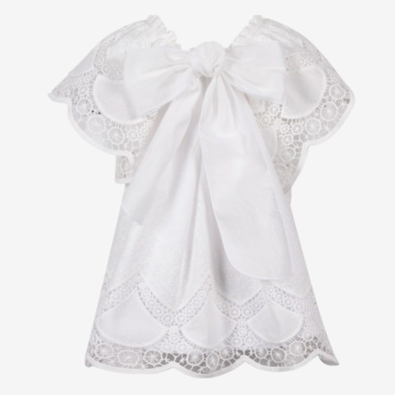 White embroidered dress