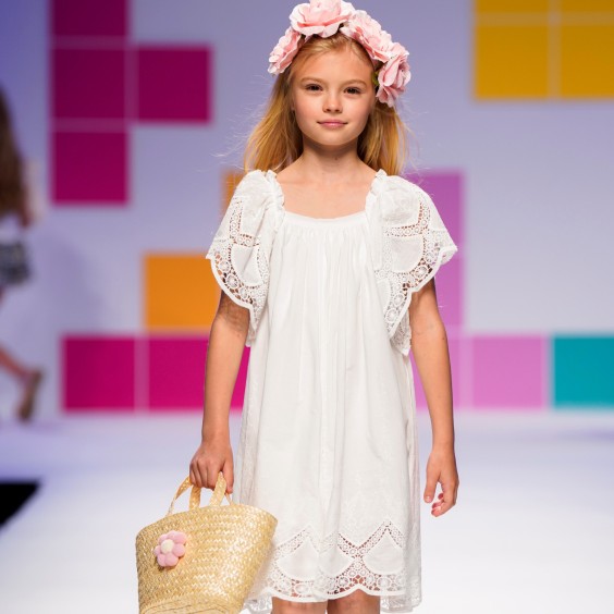 White embroidered dress