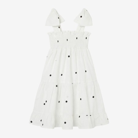 Black polka dots Elastic dress 