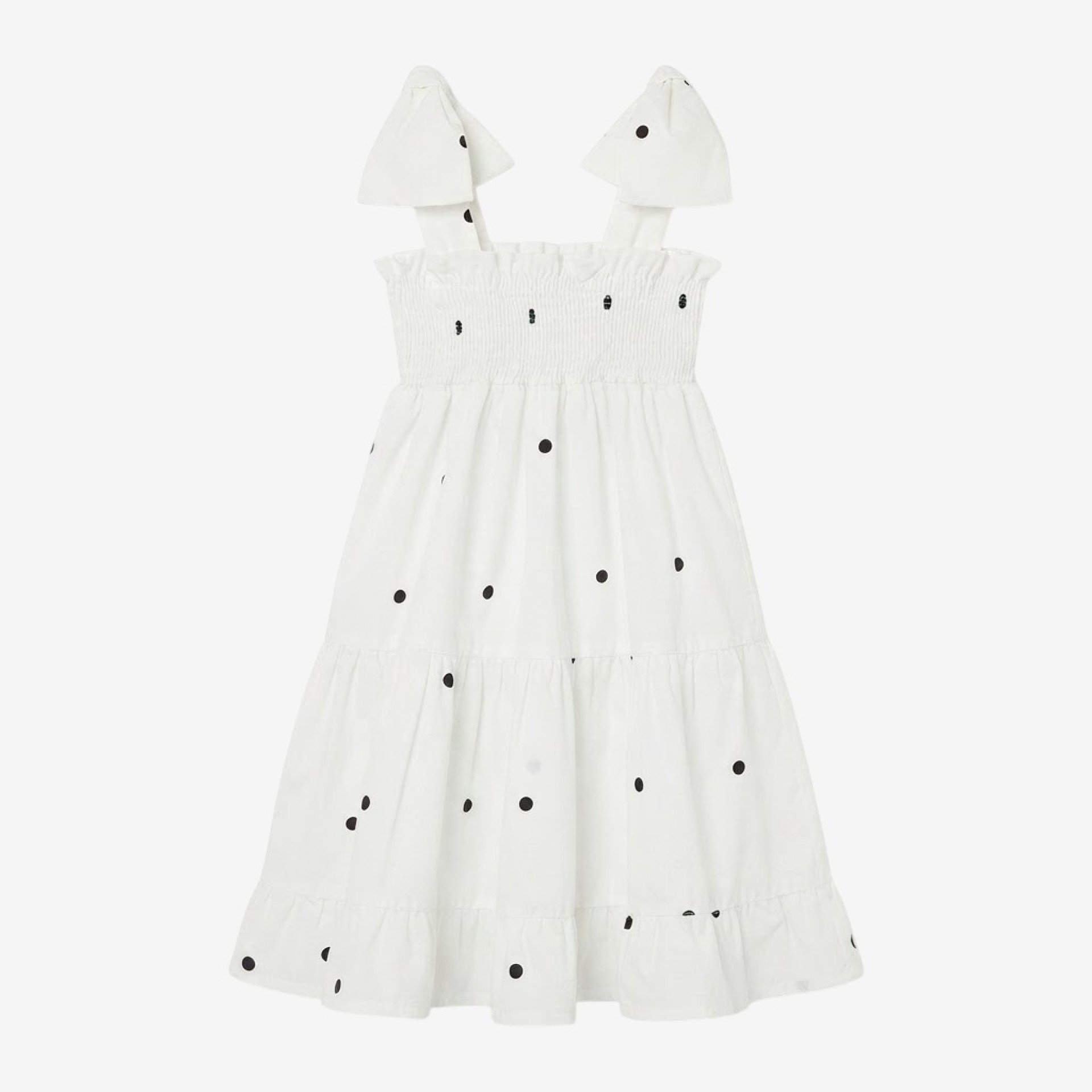 Black polka dots Elastic dress 