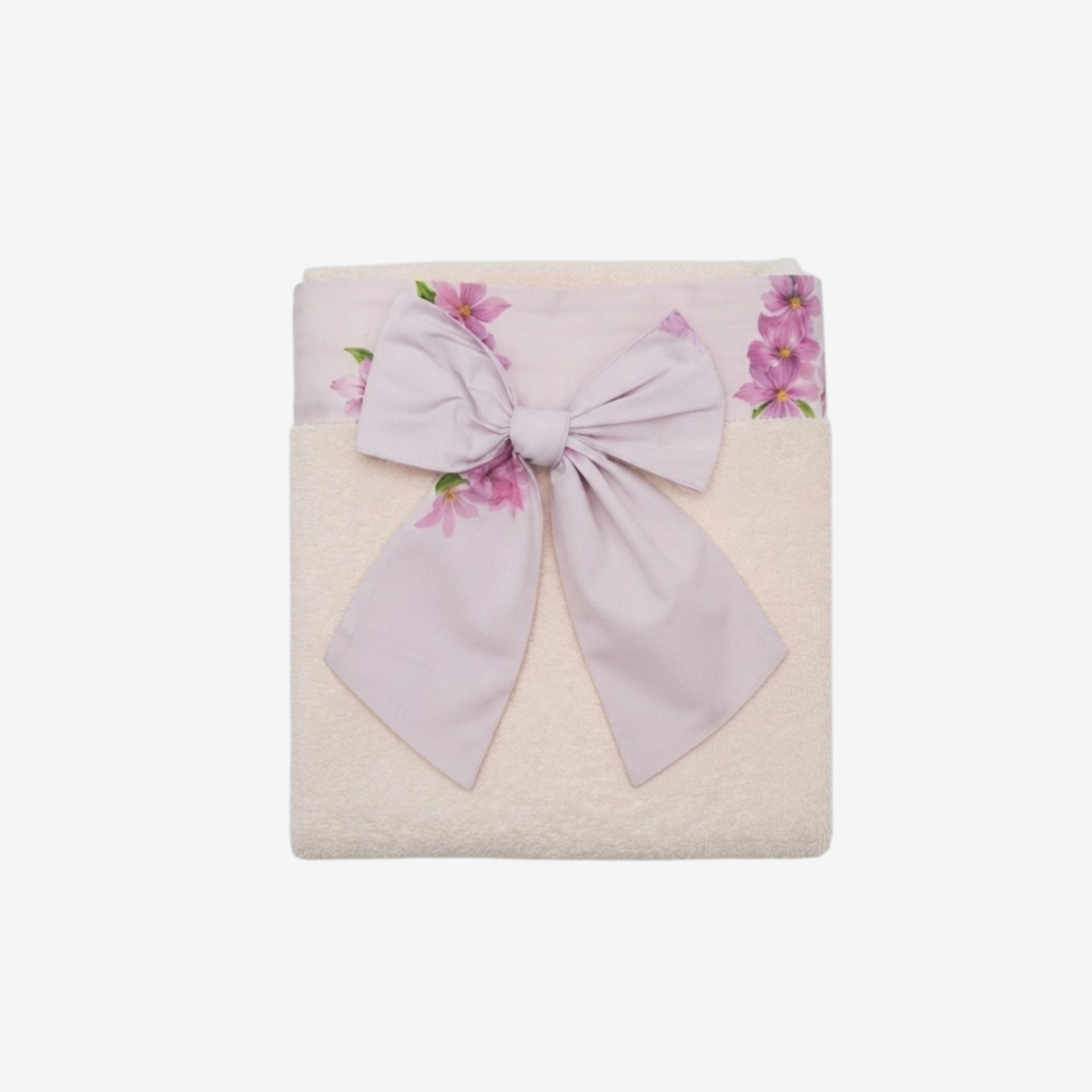 Serviette à fleurs lilas