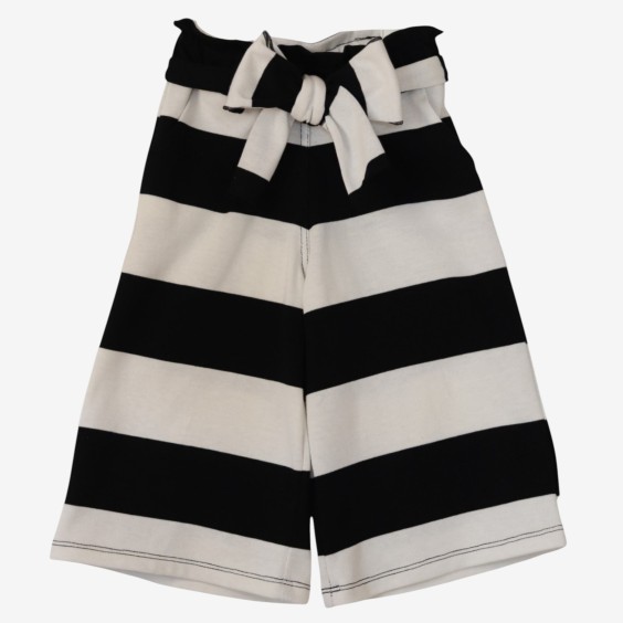 Black and white striped pants 