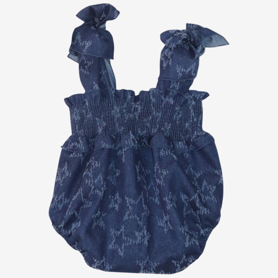 Denim stars romper