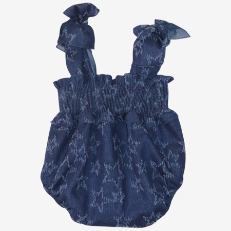 Denim stars romper