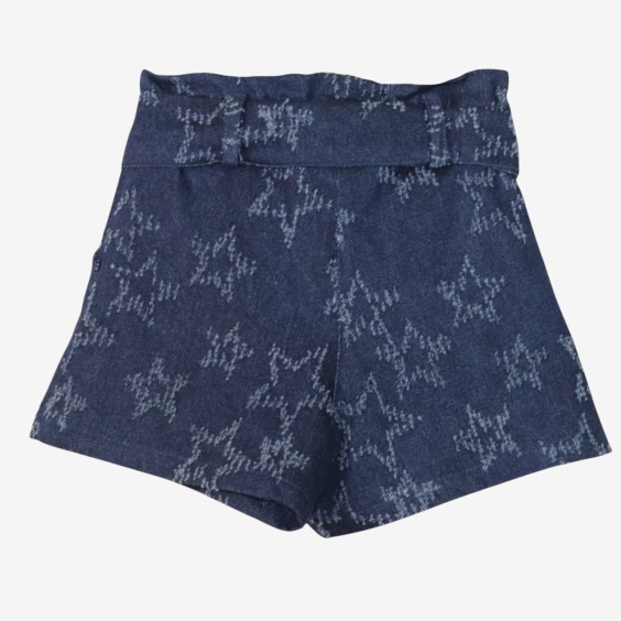 Denim shorts with stars