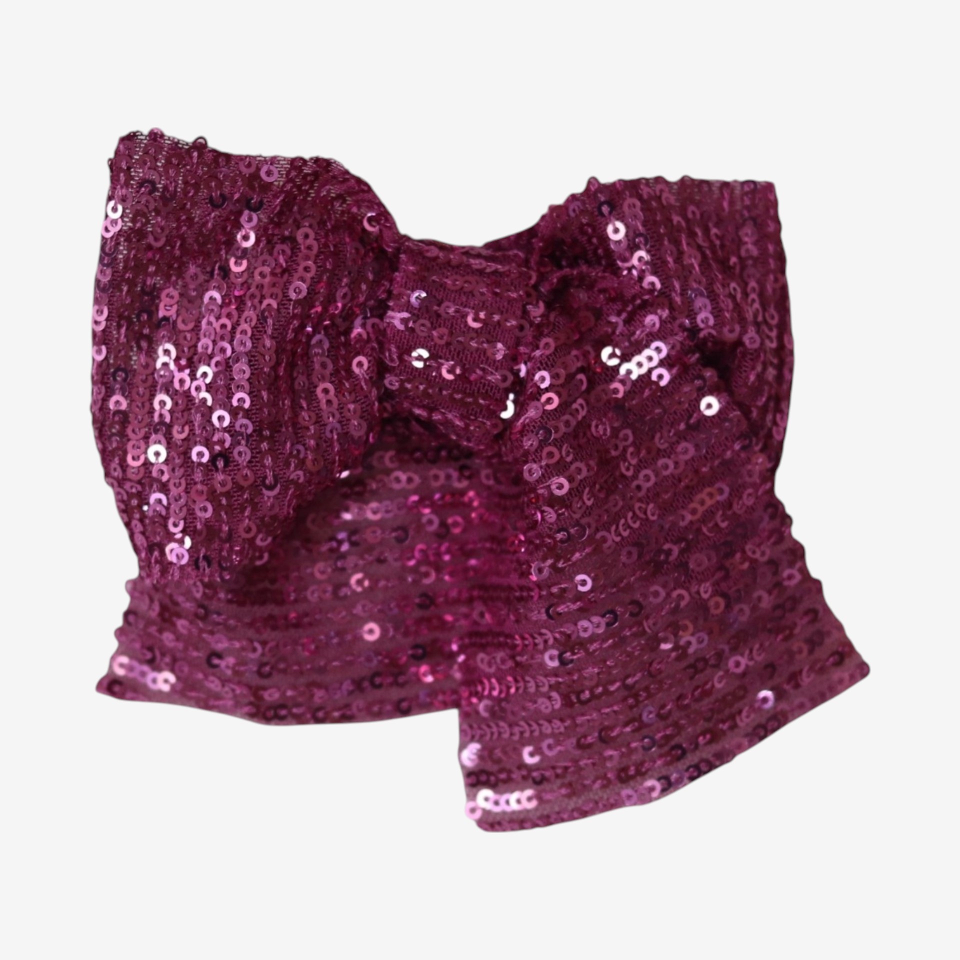 Lilac sequined bow