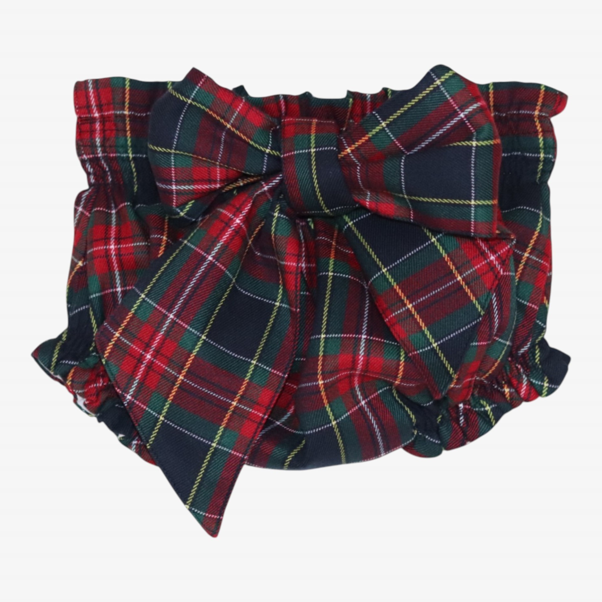 Culotte à carreaux bleus et bordeaux