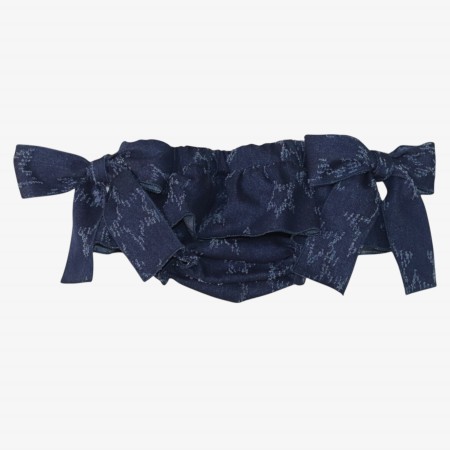 Denim bloomer with stars