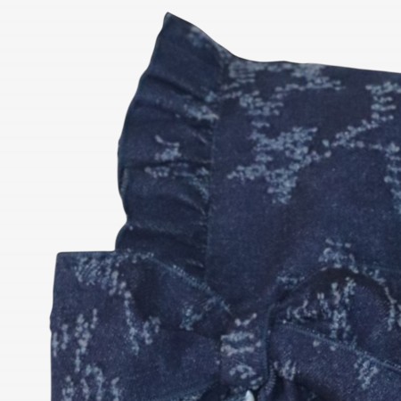 Blue denim bonnet
