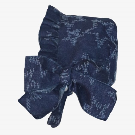 Blue denim bonnet
