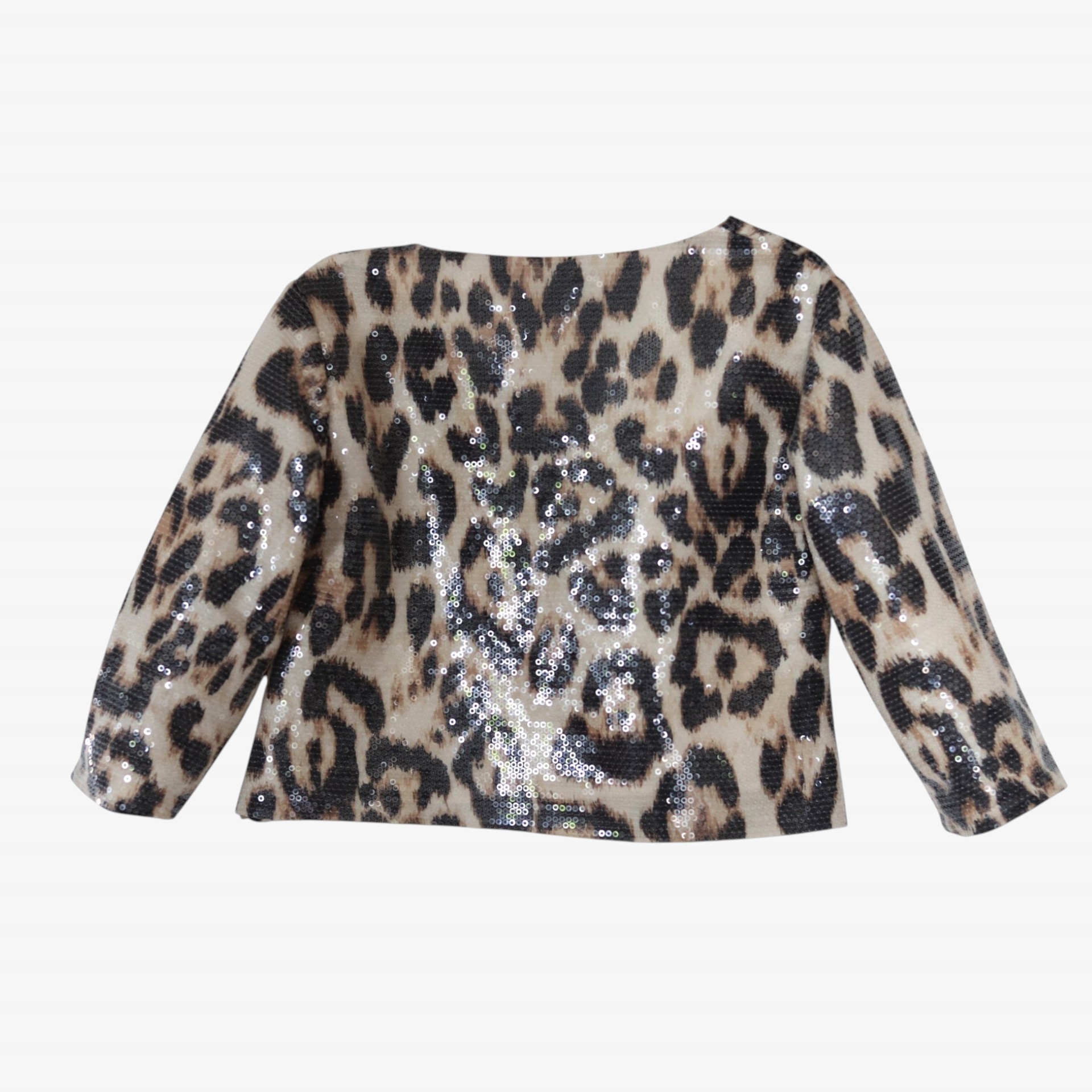 Casaco lantejoulas leopardo