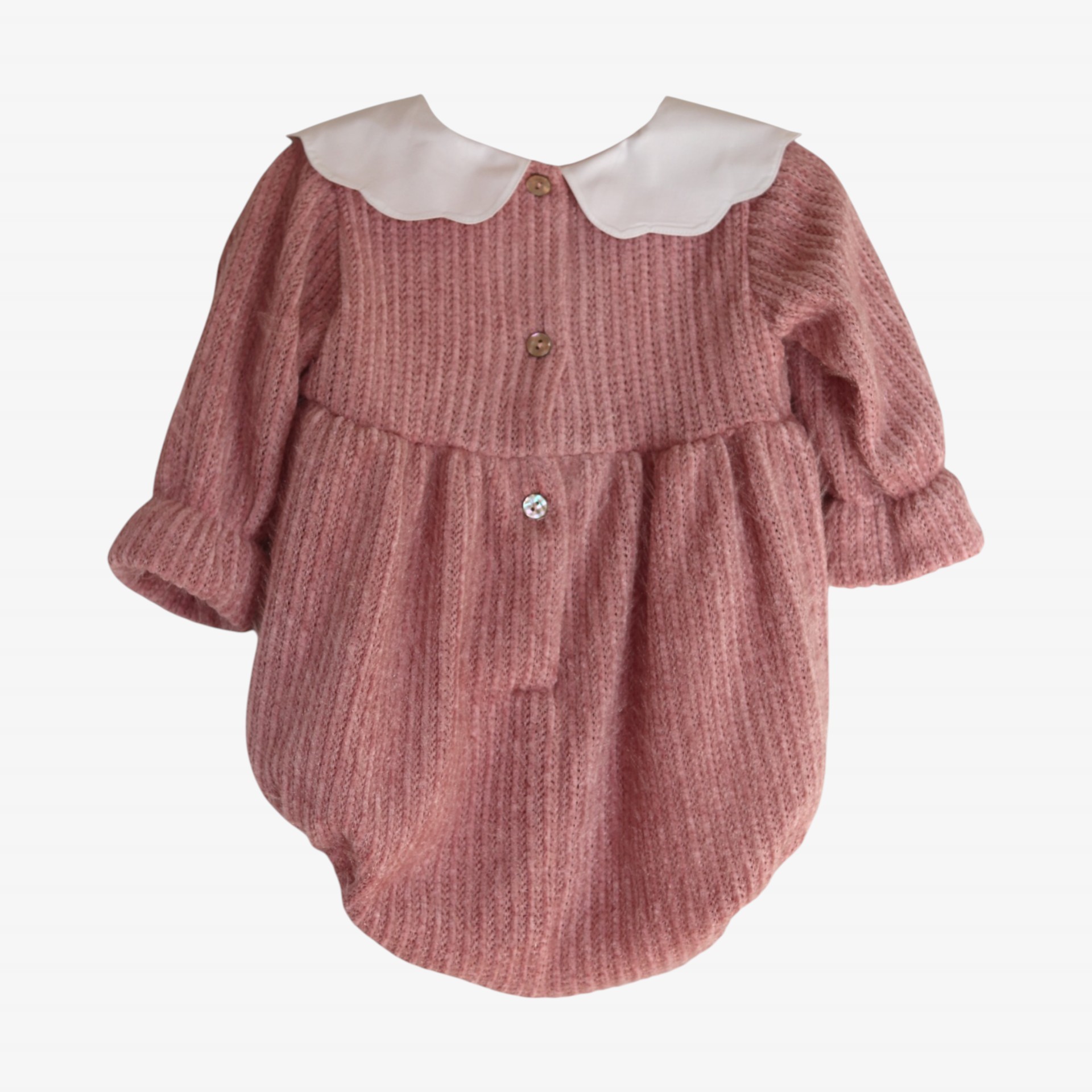 Barboteuse Tricot rose