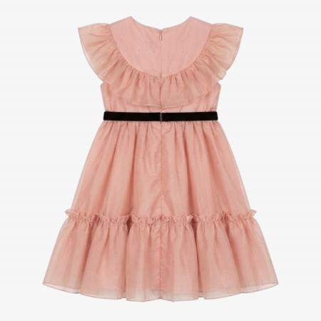 Pink chiffon dress with silver studs Pink chiffon dress with silver studs