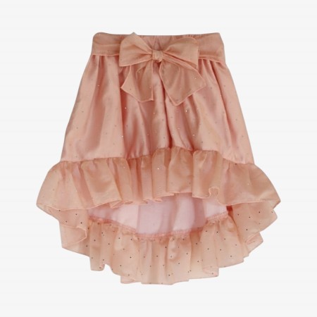 Pink chiffon skirt with studs Pink chiffon skirt with studs