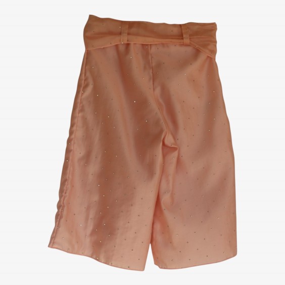 Pink chiffon pants with studs